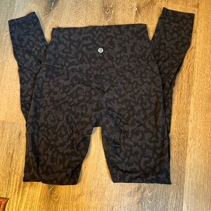 LuluLemon Align Leggings Black Pattern